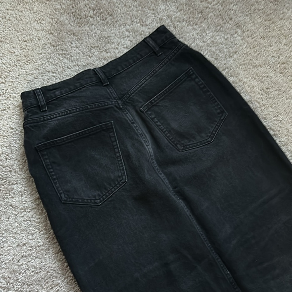 Reformation Black Denim long Skirt. 27 - Picture 13 of 16